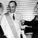 German diplomats award Henry Ford (center) Nazi Germany’s highest decoration for foreigners, The Grand Cross of the German Eagle,in Detroit on July, 30, 1938 for his service to the Third Reich.